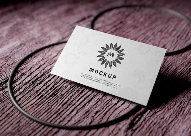 PSD business card mockup