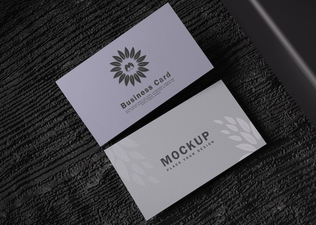 PSD business card mockup