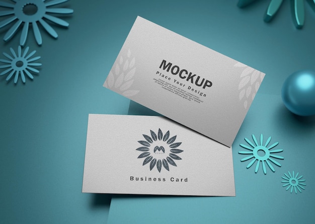 PSD business card mockup