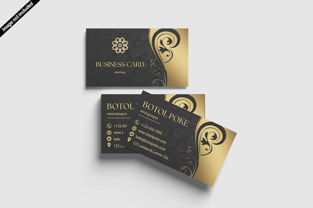 PSD business card mockup