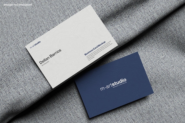 PSD business card mockup