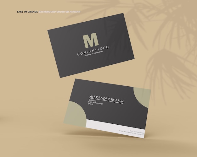 Business card mockup