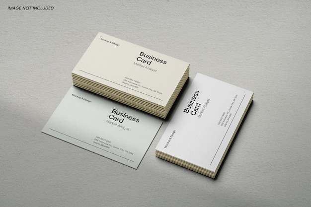 PSD business card mockup