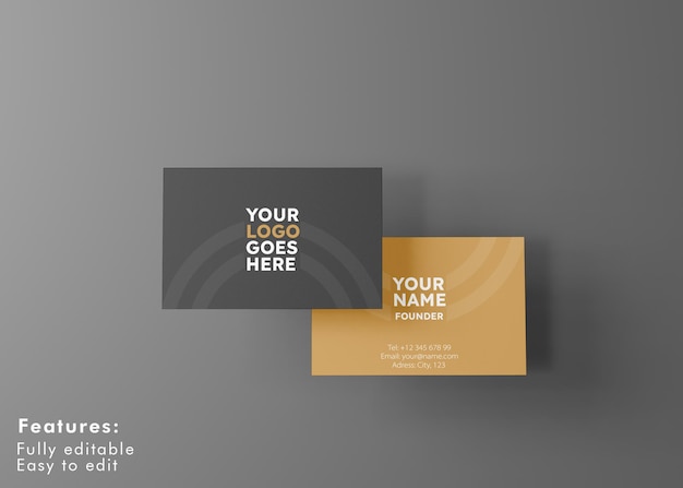 Business card mockup