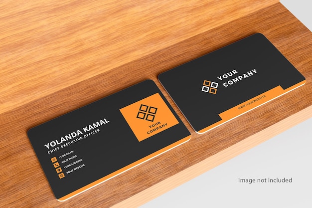 PSD business card mockup