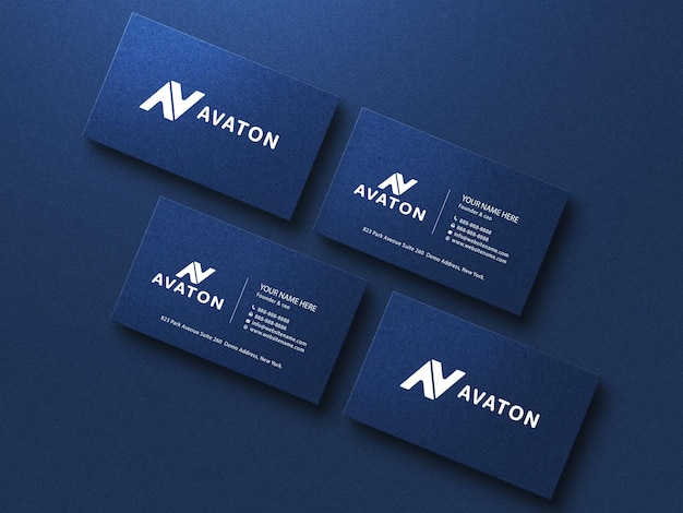 PSD business card mockup