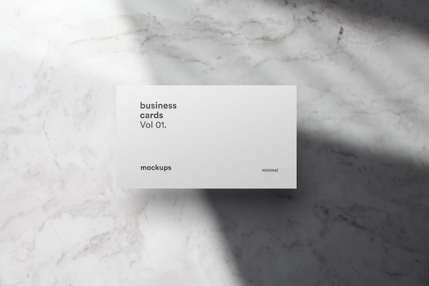 PSD business card mockup