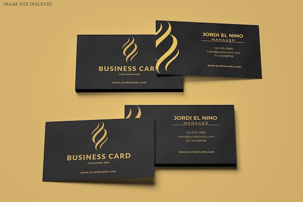 PSD business card mockup