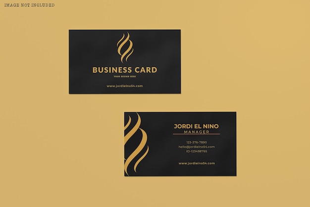 PSD business card mockup