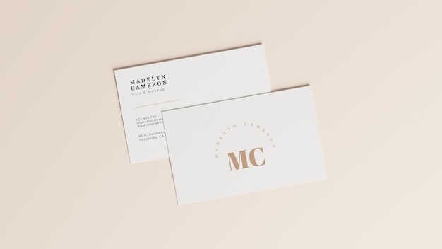 business card mockup