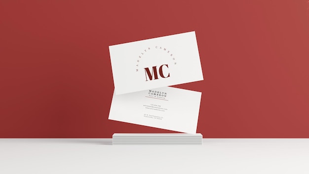 Business card mockup