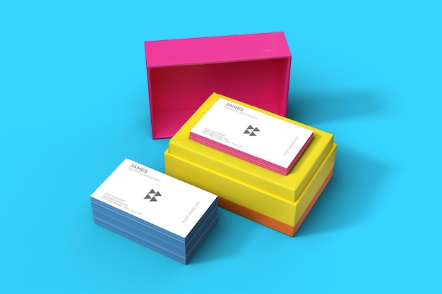 PSD business card mockup