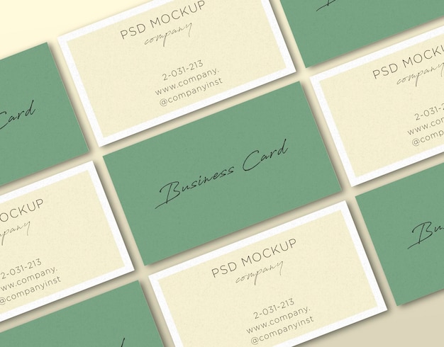 PSD business card mockup