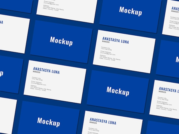 PSD business card mockup