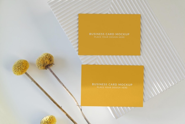 PSD business card mockup