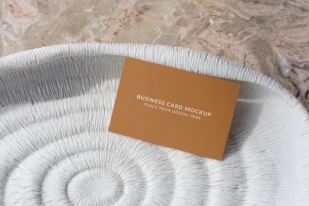 PSD business card mockup