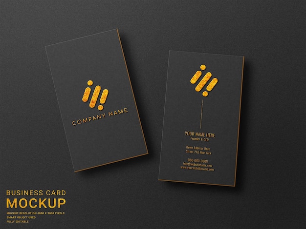 Business card mockup