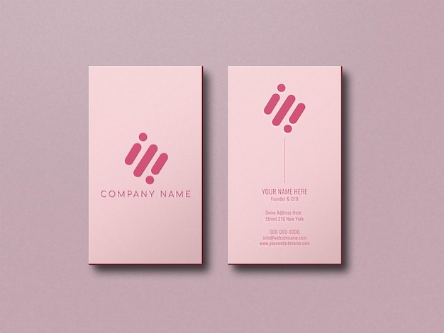 Business card mockup