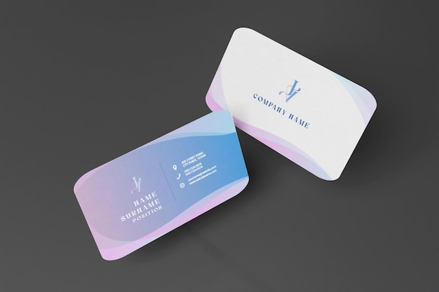 PSD business card mockup