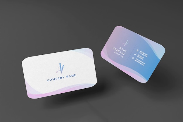 PSD business card mockup