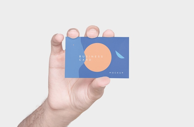 PSD business card mockup