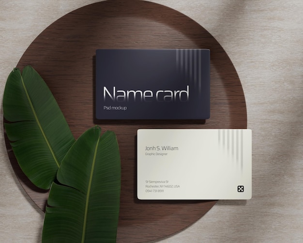 Business card mockup