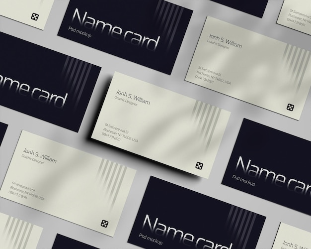 PSD business card mockup