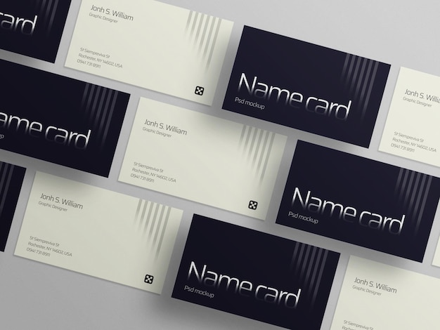 PSD business card mockup