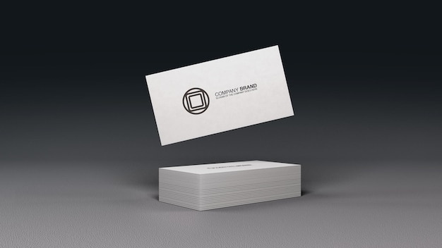 PSD business card mockup