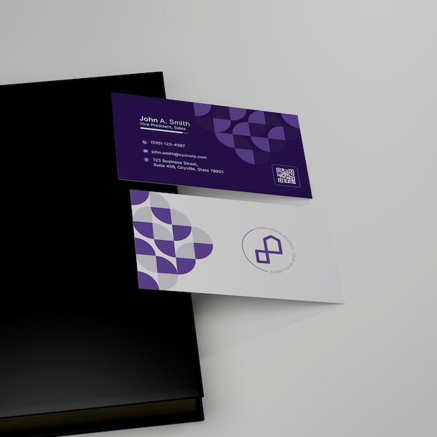 PSD business card mockup