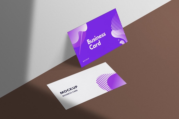 PSD business card mockup