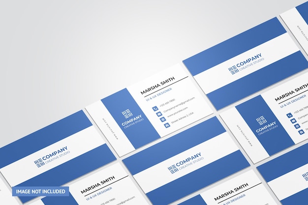 PSD business card mockup