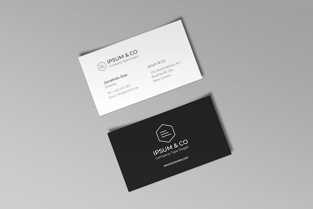 PSD business card mockups