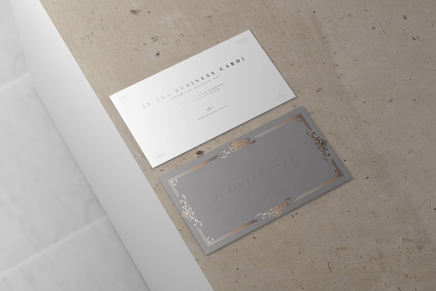 PSD business card mockups