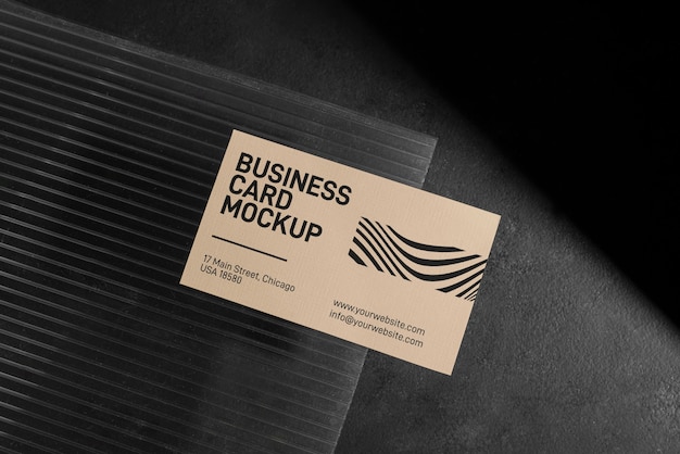 PSD ビジネスカードのモックカップデザイン