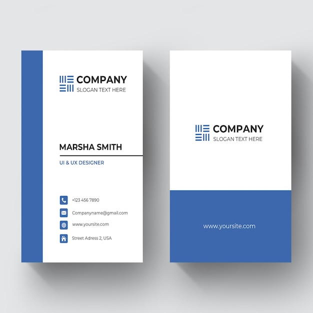 PSD business card potrait