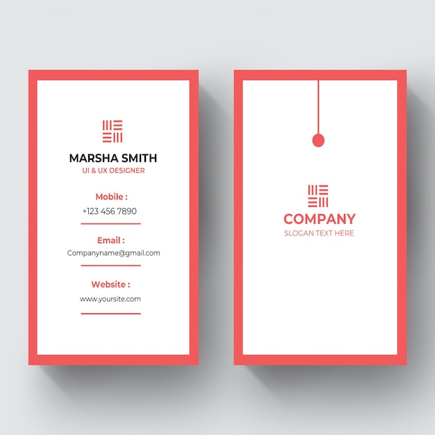 PSD business card potrait