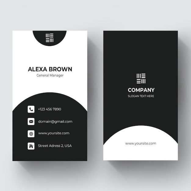 PSD business card potrait