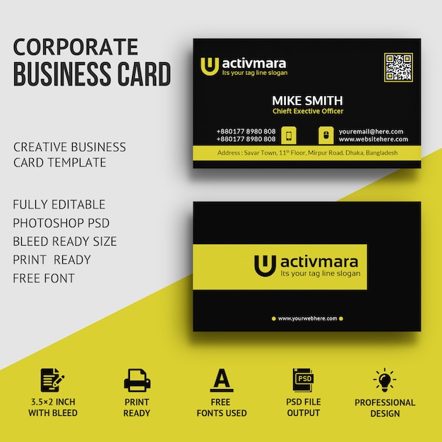 PSD business card premium psd