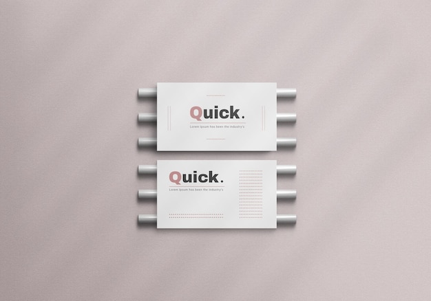 Business card psd mockup design