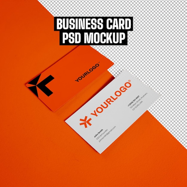 Business Card Real Photo Mockup