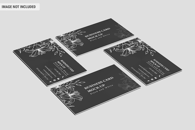 Business card rectangle pattern mock-up