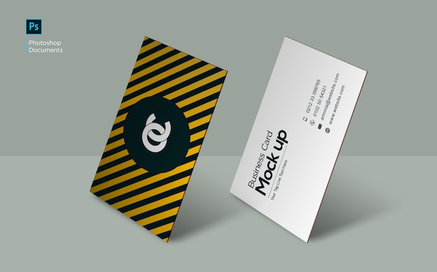 Business card standing mockup design template