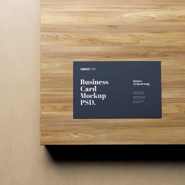 Business Card Template Design mockup