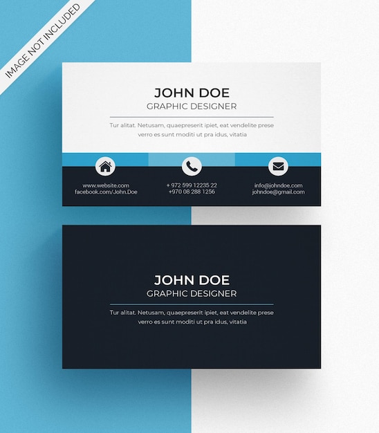 PSD business card template design