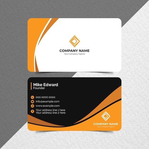 Business card template design