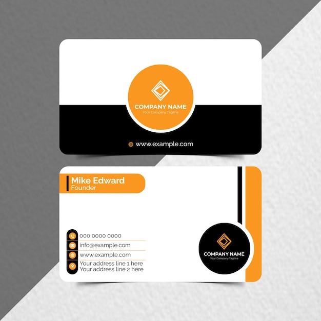 Business card template design