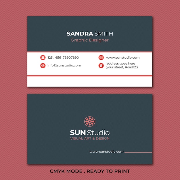 PSD business card template lime green minimalist design