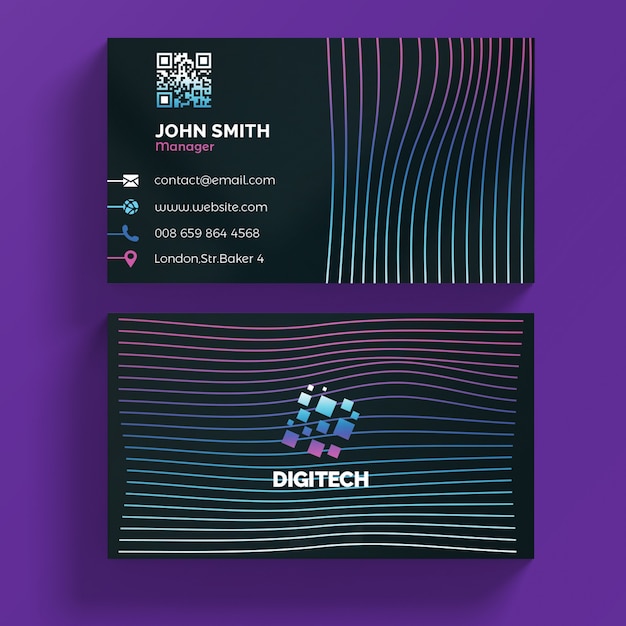 PSD business card template