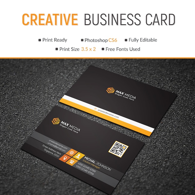 Business card template